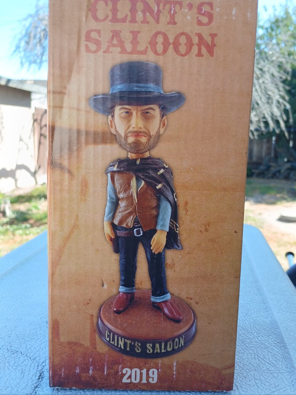 CLINT EASTWOOD Outlaw Josey Whales PEBBLE BEACH Clint’s Saloon Bobblehead NIB
